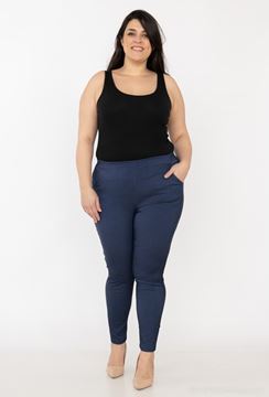 Picture of CURVY GIRL STRETCH PULL UP DENIM TROUSER